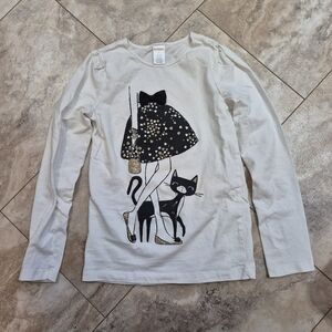 Gymboree City Kitty Top Size 10
